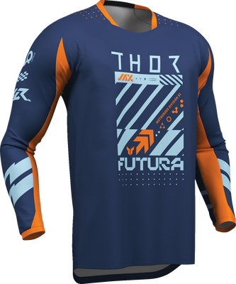 THOR Launchmode Futura Jersey - Navy/Orange - XL (Part Number 2910-8427)