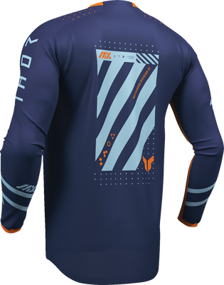 THOR Launchmode Futura Jersey - Navy/Orange - XL (Part Number 2910-8427)