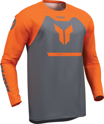 THOR Youth Ridemode Menace Jersey - Charcoal, Size Small - Part Number 2912-2696