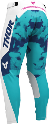 THOR Launchmode Bleach Pants - White/Aqua, US 38 - Part 2901-12317
