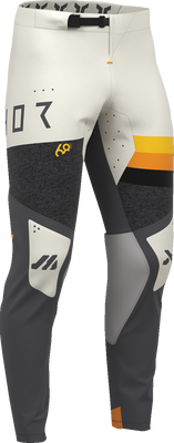 THOR Sportmode League Pants - Charcoal and Vintage White, Size US 36 - Part 2901-12282