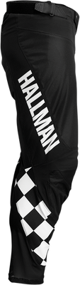 THOR Hallman Differ Cheq Pants - Black/White US 36 | Durable Motorcycle Riding Gear