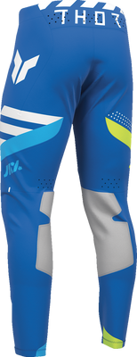 THOR Sportmode Synth Pants - Blue, US 36 | Durable Poly/Spandex Race Gear with Knee Protection