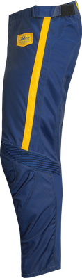 THOR Hallman Legend Pants - Navy, US 28 | Durable Motorcycle Riding Gear with Vintage Style and Comfort