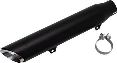Vance & Hines Twin Slash Slip-On Muffler - Black for Softail 46750