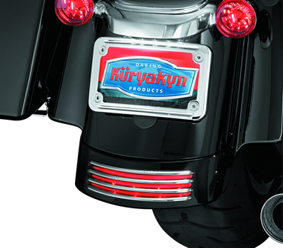 Kuryakyn Rear Fender Accents for Harley Davidson FLHX and FLTRX Models – Chrome Finish