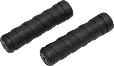 Kuryakyn Classic Wrap Grips 7/8 inch Black - Durable Rubber Handlebar Grips for Powersports