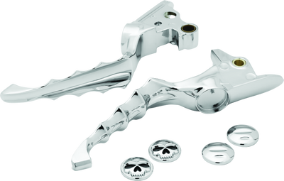 Kuryakyn Zombie Levers Chrome for Harley-Davidson - Stylish PowerSport Hand Controls