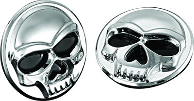 Kuryakyn Universal Zombie Medallions 2-inch Diameter Chrome - Powersports Emblems