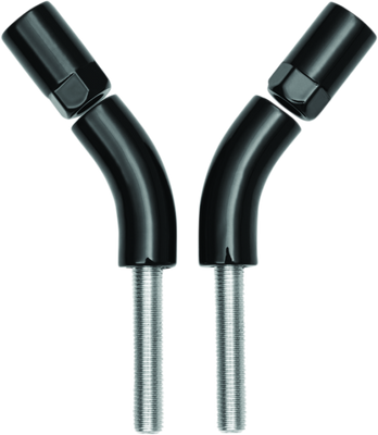 Kuryakyn Mirror Stem 3-inch Outward Extenders for Enhanced Visibility - Black Part Number 1216