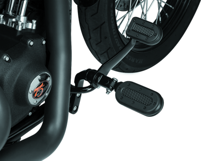 Kuryakyn Heavy Industry Switchblade Footpegs with Adapter - Satin Black