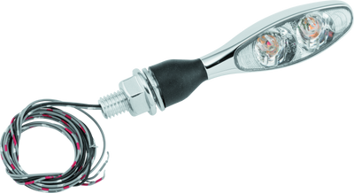 Kuryakyn Micro 1000 Dual Function LED Signal Light with Clear Lens and Chrome Finish