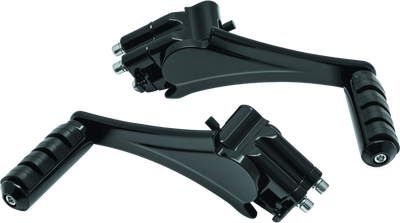 Kuryakyn Adjustable Passenger Pegs with ISO Small Pegs 10 and Up – Black, Part #7059