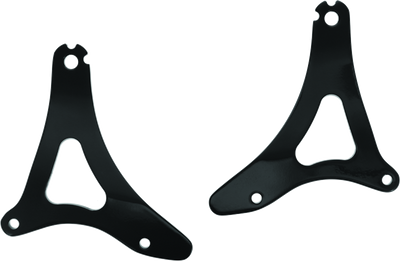 Kuryakyn Fixed Mounts Multi-Purpose Driver & Passenger Backrest for Harley Davidson Touring Models - Black, Part No. 7087