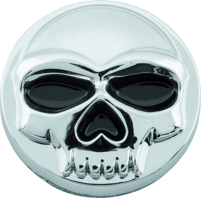 Kuryakyn Replacement Zombie Windshield Emblem Chrome for Harley Davidson Models