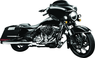 Kuryakyn Smooth Windshield Trim for Harley Davidson 2008-2011 Touring Models – Gloss Black