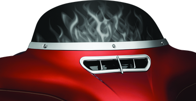Kuryakyn Smooth Windshield Trim for Harley-Davidson Touring Models in Chrome – Part 1387