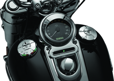 Kuryakyn Zombie Gas Cap Vented Chrome for Harley-Davidson Touring Models Part #7358