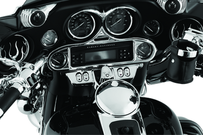 Kuryakyn Push-Button Fuel Door Latch Chrome for Harley-Davidson Touring Models