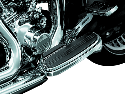 Kuryakyn Floorboard Exhaust Boot Guard Chrome for Harley-Davidson Touring and Softail Models Part #7544