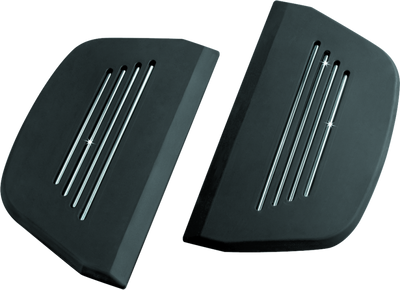 Kuryakyn Premium Passenger Board Inserts for Harley-Davidson Touring Models 1986 and Up - Black