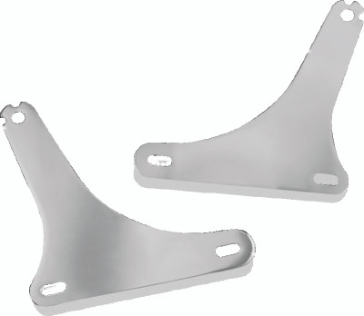Kuryakyn Fixed Mounts for Multi-Purpose Backrest Chrome – Versatile Passenger and Luggage Rack System for Harley Davidson Softail Models