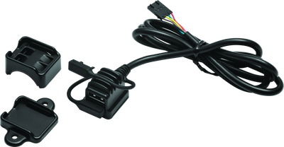Kuryakyn USB Power Port Universal Charger Satin Black for Powersports Devices