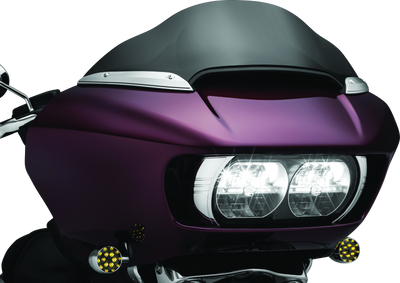 Kuryakyn Windshield Side Trims Chrome for Harley-Davidson Road Glide (Part #2632)
