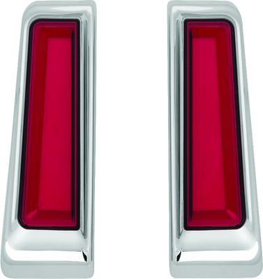 Kuryakyn Tracer LED Inserts for Saddlebag Supports Chrome – Model 2900 for Harley Davidson Touring Bikes
