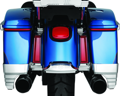 Kuryakyn Tracer LED Inserts for Saddlebag Supports Chrome – Model 2900 for Harley Davidson Touring Bikes