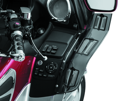 Kuryakyn Dragon Wings for 2001-2017 Honda GL1800 Gold Wing Models – Smoke Finish Adjustable Airflow Deflectors