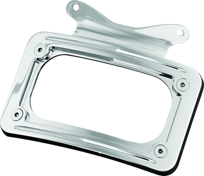 Kuryakyn Curved License Plate Mount for Harley-Davidson Street Glide and Road Glide (Chrome) - Part 3157