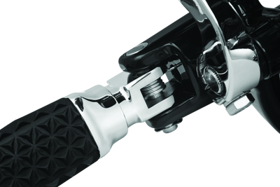 Kuryakyn Splined Driver Peg Adapter Chrome – Compatible with Harley Davidson Touring and Softail Models