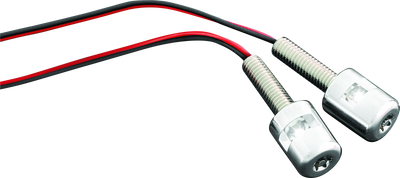 Kuryakyn LED License Plate Bolt Lights - White LED, Chrome Finish, Part 9199