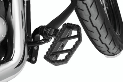 Kuryakyn Riot Mini Boards Without Adapter Satin Black – Powersports Foot Pegs for Aggressive Riding and Enhanced Comfort
