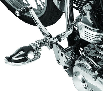 Kuryakyn Flamin Switchblade with Male Mount Adapter - Chrome Powersports Footpeg