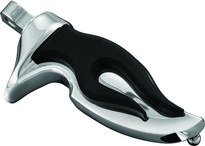 Kuryakyn Flamin Peg with Male Mount Adapter Chrome – Classic Flame Design for Powersports Bikes