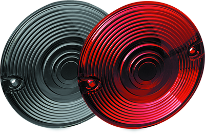 Kuryakyn Red Lenses for 3-1/4 inch Flat Turn Signals - Replacement Pair