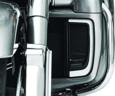 Kuryakyn Tracer Lower Fairing Grill Black for Harley Davidson Touring Models