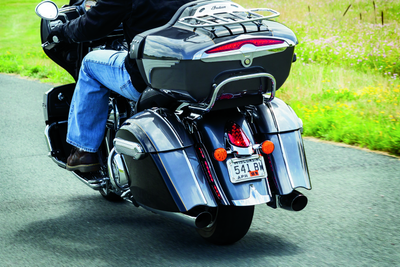 Kuryakyn LED Curved License Plate Frame for Indian Motorcycles – Chrome, Part #5699