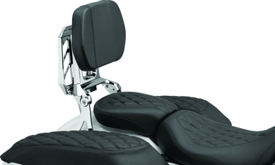 Kuryakyn Neo Driver & Passenger Backrest Chrome – Versatile Luggage Rack and Back Support System for Powersports Vehicles