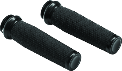 Kuryakyn Thresher Grips for 2018-2019 Indian Chief, Chieftain, Springfield Models – Black