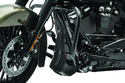 Kuryakyn Oil Cooler Cover for Harley Davidson Touring Models - Black Part 6418