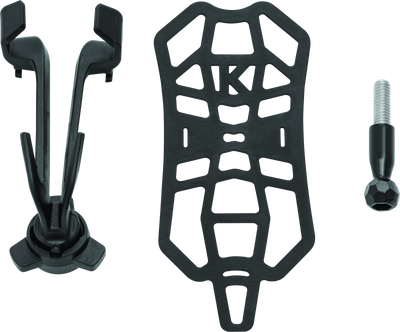 Kuryakyn Free-Flex Device Holder Handlebar Clamp Mount - Black, Part No. 6438