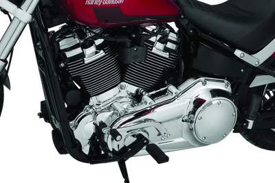 Kuryakyn Inner Primary Cover for Harley Davidson Bikes - Chrome, Part 6450