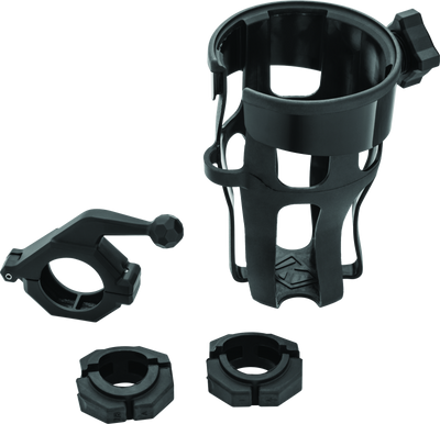 Kuryakyn Reflex Drink Holder with Bar Mount – Universal Black for Motorcycles