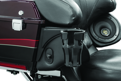 Kuryakyn Reflex Drink Holder Right Side for Harley Touring Models (96-13) – Gloss Black