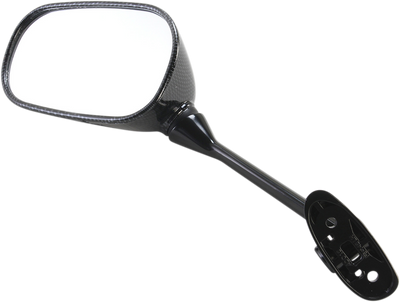 EMGO Side View Mirror for Suzuki - Black/Carbon Fiber Finish - Part 20-97204