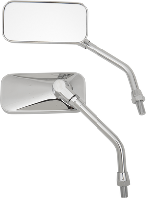 EMGO El Chico Side View Mirror Pair - Chrome Finish - M10x1.25 Thread - Part 20-42470