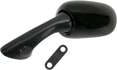 EMGO Side View Mirror - Oval Black Left Side 20-87082